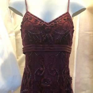 Beautiful Sue Wong Burgundy Dress